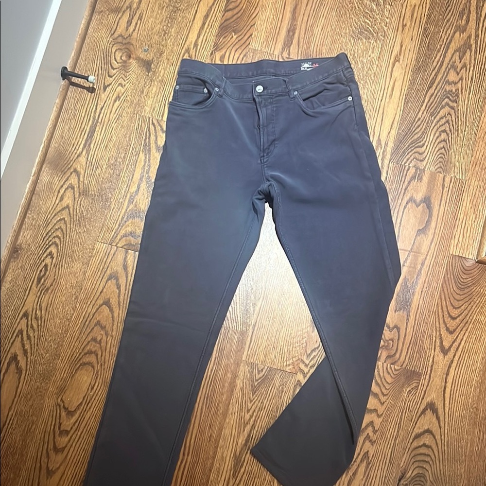 Faherty Men's Navy Terry 5 Pocket Pant
